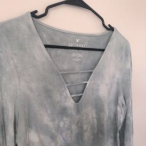 Tye-Dye American Eagle Top